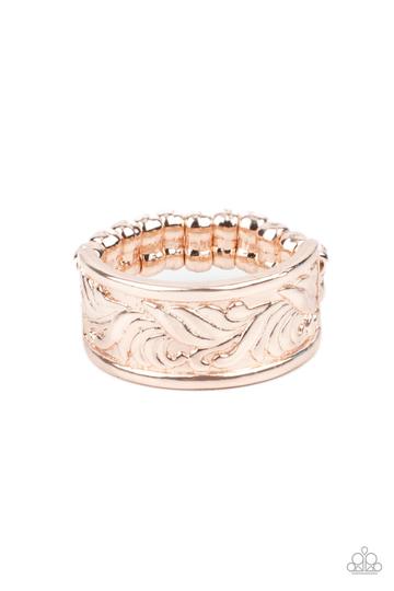 Billowy Bands Rose Gold