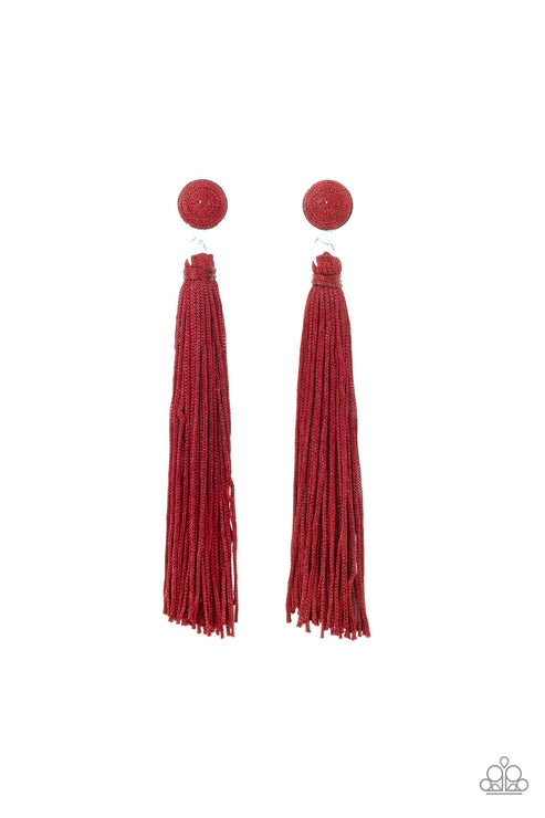 Tightrope Tassel Red